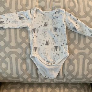 Chick Pea Polar Bear and Pine Tree Bodysuit